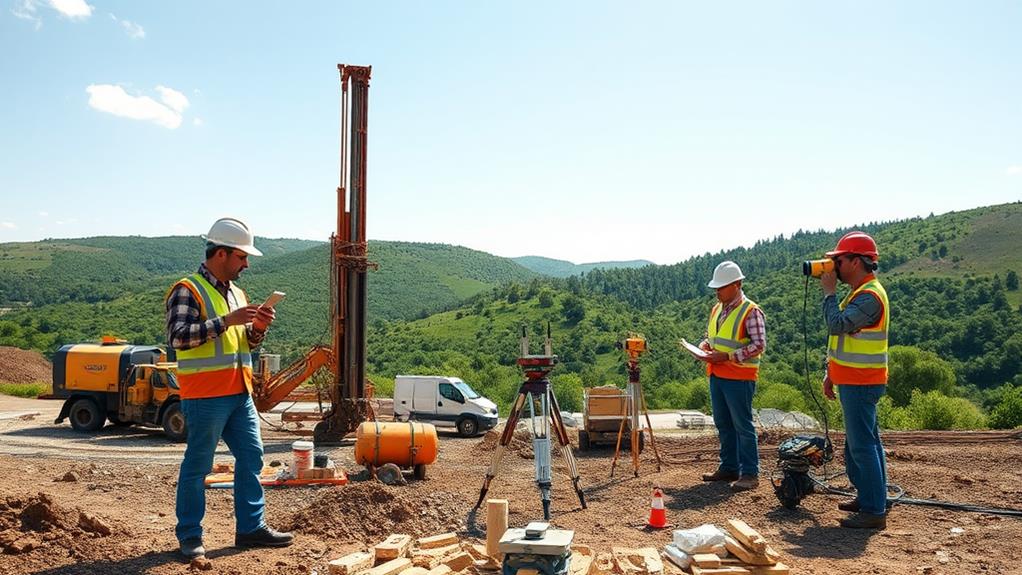 initiate preliminary soil evaluations
