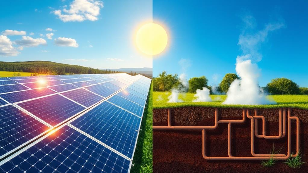 solar vs geothermal energy